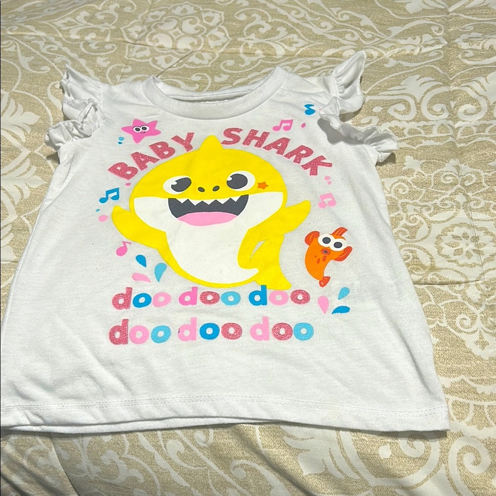 Baby Shark White Kids T-Shirt